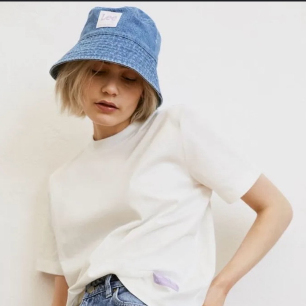 Lee Jeans H&M Blue Denim Bucket Fisher Better Denim Hat XS/S Unisex